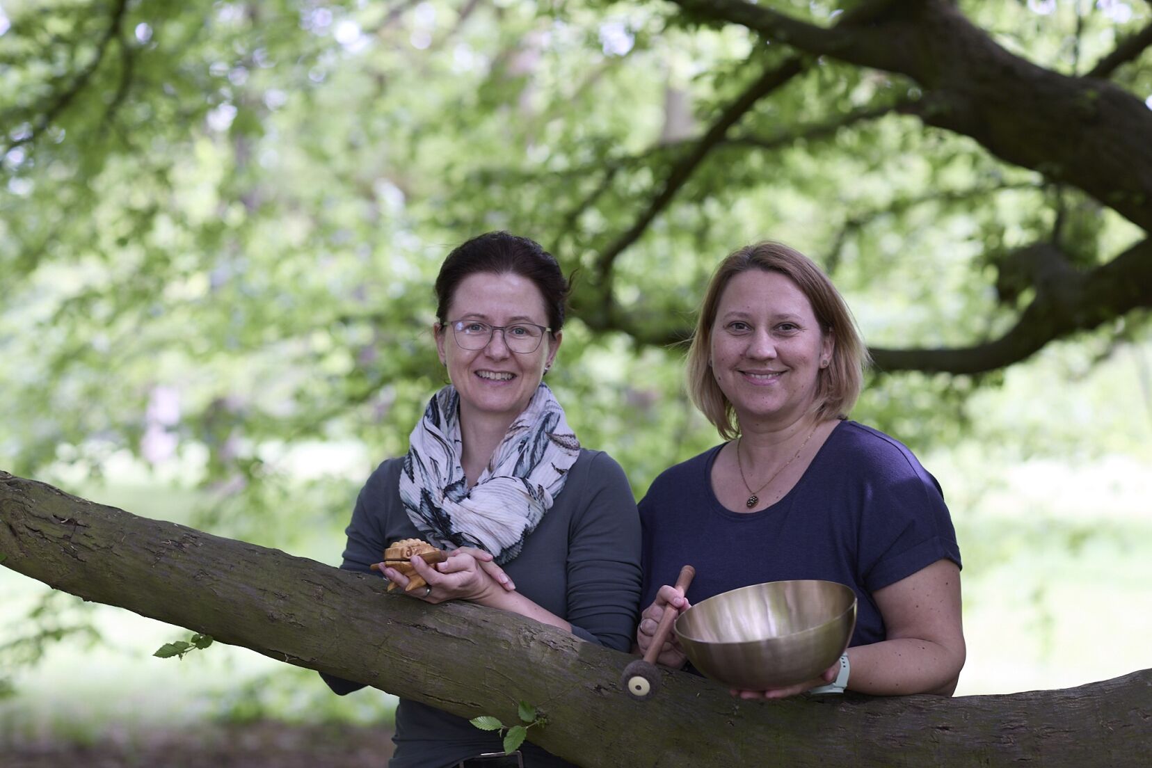 Nadine Rau und Marcella Toby in der Kasseler Aue